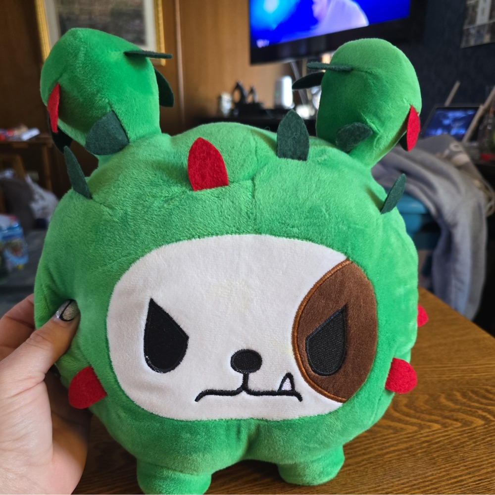 Tokidoki‎ Cactus Puppy Bastardino Backpack Green Dog Plush Zipper Bag NWT